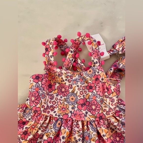 NWT Tommy Bahama Pink Floral Dress Size 12 Months - Picture 5 of 13